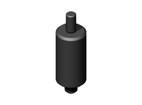 00302-009 - Index plunger, smooth version, threaded screw