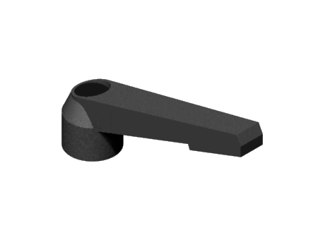00201-007 - Lever, fixed, plastic, smooth bored insert