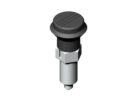 00302-008i - Index plunger, smooth version, stop recess, stainless version
