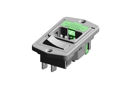 Bulgin - Free CAD models - Vertical Power Entry Modules, bva01-z0000-01 ...
