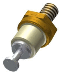 Insulated solder terminal, Turreted, Length .250 (6.35), IR 4000 VRMS