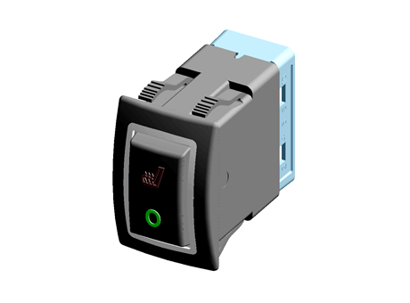 Switch, HR-Series, Rocker Switch, HR11D1A11BR1-11-TLSC1