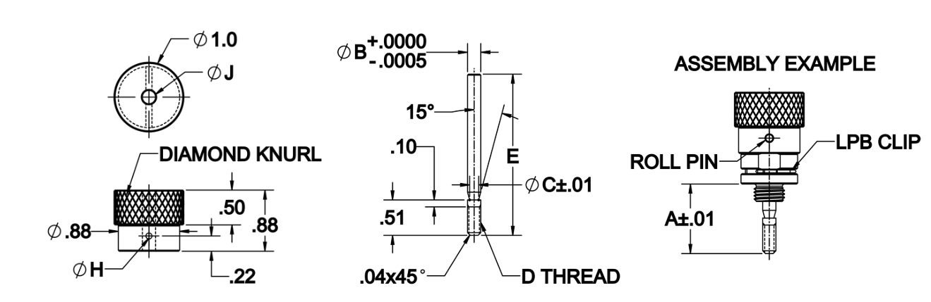 Carr Lane Manufacturing - Free CAD models - Captive Clamping Pins with ...
