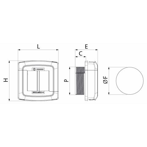 Dimensioned drawing