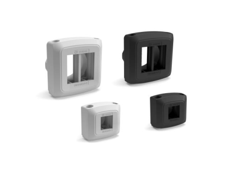 CIRCULAR SPLIT CABLE ENTRY SYSTEMS FOR PREDETERMINED CABLES, MADE OF REINFORCED THERMOPLASTIC POLYMER WITH FIBREGLASS AND OVERMOULDED SEAL
