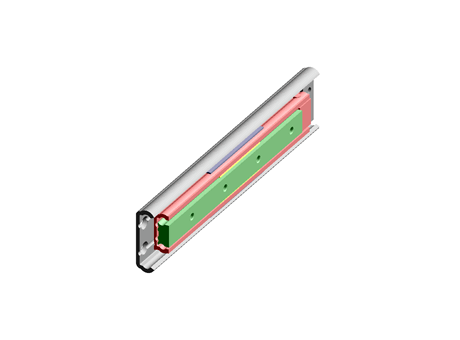 3 beams ball bearings reinforced steel telescopic slides - RA5R