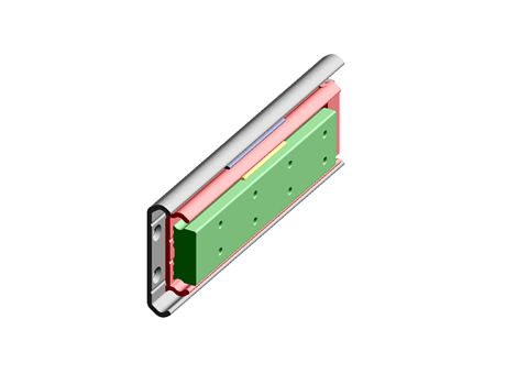 3 beams ball bearings reinforced steel telescopic slides - RA9