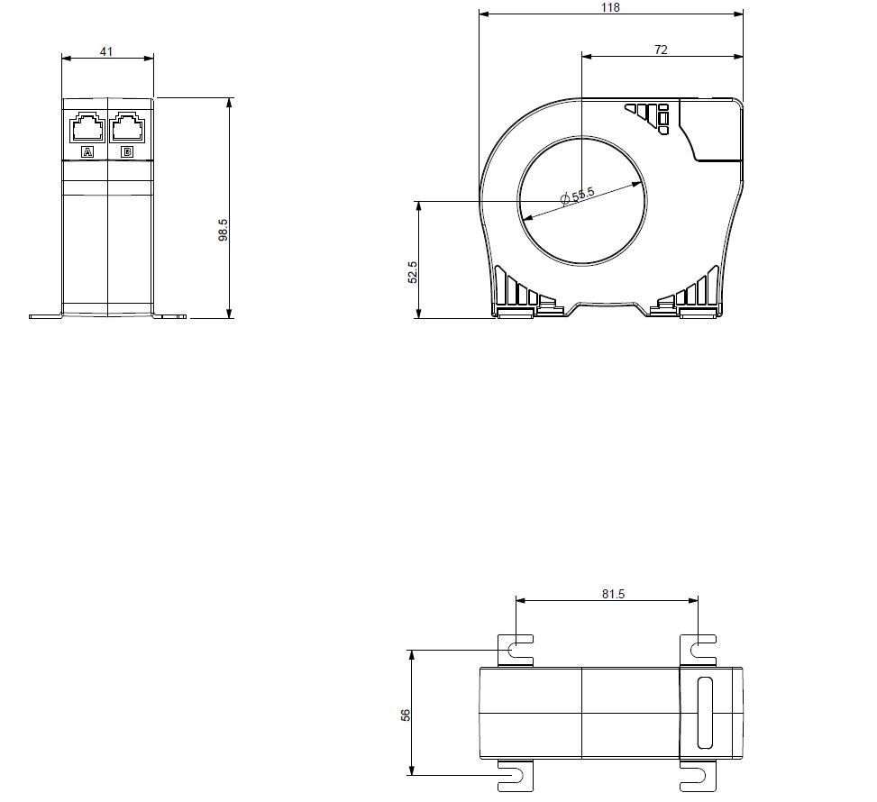 Dimensions WGB-55