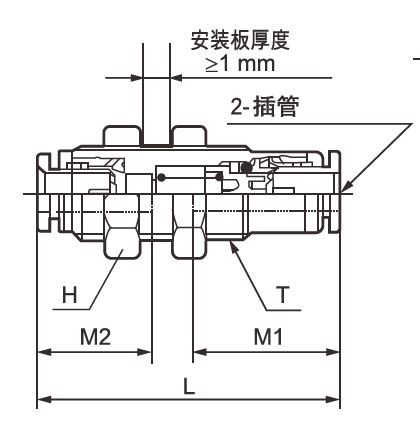 CKT Pneumatic Co.,Ltd - Archivos CAD gratuitos - Bulkhead Connector C ...