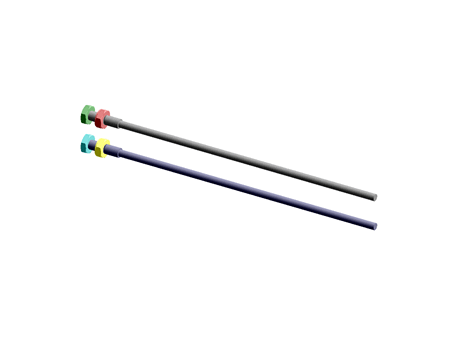Kunstoffaser-Lichtleiter - Einweg-Lichtschranken, Baugröße M3, Schaltabst. 120 mm