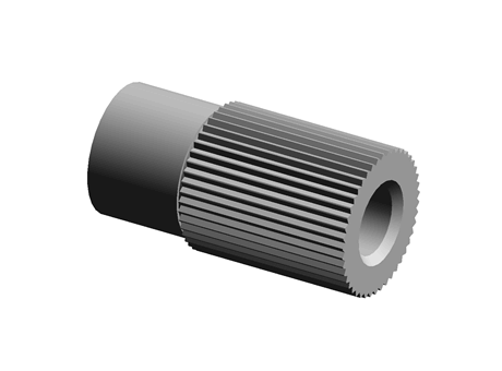 Synthetic optical fibers - accessories, Axial front lens