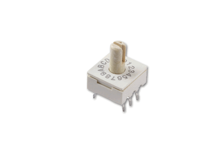 10x10mm IP67 Rated Compact Rotary DIP Switch