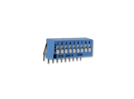 Right Angle Panel DIP Switch 206RA Series
