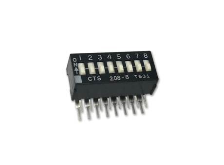 Right Angle Panel DIP Switch 208RA Series