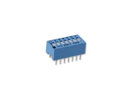 Through-Hole DIP Switch 206 Series