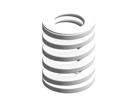 Danly IEM - Free CAD models - Light Load ISO Spring, 1.00 in [25 mm] x ...