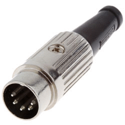 DIN Connectors - 5 way Dice Plugs and Sockets - 611-0520