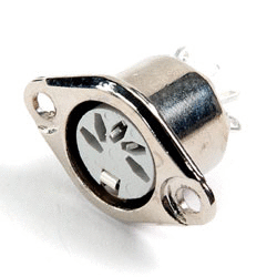 DIN Connectors - 5 way Dice Plugs and Sockets - 631-0520