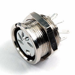 DIN Connectors - 5 way Dice Plugs and Sockets - 651-0520