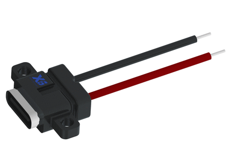 10.55*5.05*11.5mmType c连接器/防水USB插座/带线USB母座/USB 3.2 Type C插口/TYPEC插口2PIN