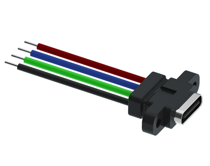 10.55*5.05*11.5mmType c连接器/防水USB插座/带线USB母座/USB 3.2 Type C插口/TYPEC插口4PIN