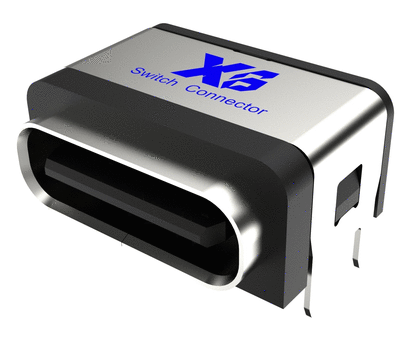 10*6*4.66mmTpye c插座 IPX8/USB插座/防水USB接口SMT/防水Tpye c连接器/Tpye c母座/防水Tpye C接口6PIN