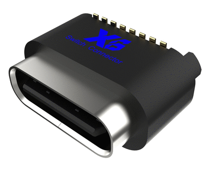10.54*4.76*6.77mmTpye c插座 IPX7/USB插座/防水USB接口SMT/立式防水Tpye c连接器/Tpye c母座/防水Tpye C接口16PIN