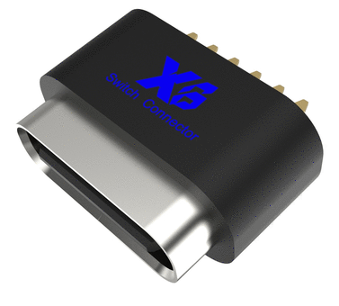 10.54*6.8*4.76mmTpye c插座 IPX8/USB插座/防水USB接口/立式插件防水Tpye c连接器/Tpye c母座/防水Tpye C接口6PIN