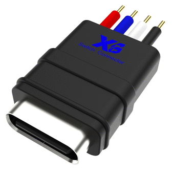10.75*4.95*15.8mm带线Tpye c插座 IPX7/防水Tpye c连接器/Tpye c母座/带线防水USB 4PIN插座/防水Tpye c接口4PIN
