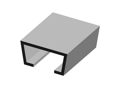 C-profile for clamps