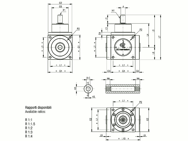 DZ trasmissioni - Free CAD models - QB Series Angular Transmission ...