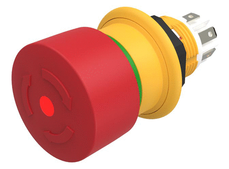 61-6451.4247 Emergency stop switch compact, foolproof EN IEC 60947-5-5