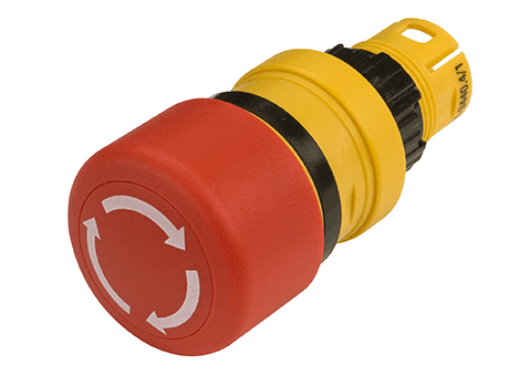 61-3440.4/D Emergency-stop switch actuator, foolproof EN IEC 60947-5-5