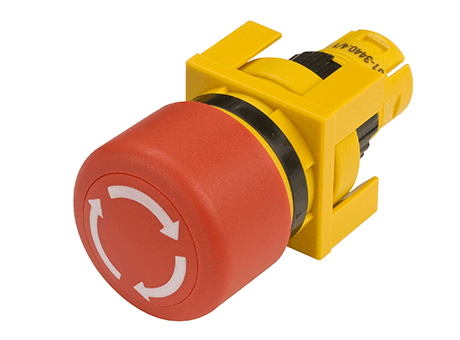 61-3440.4/1S Emergency-stop switch actuator, foolproof EN IEC 60947-5-5