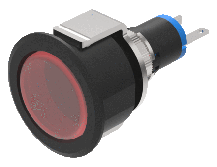 18-167.035 Illuminated pushbutton round, Actuator, Momentary
