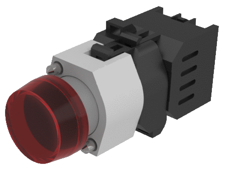 704.000.4 Flasher full-face illumination, round, Actuator