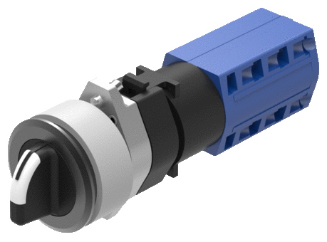 704.411.118KNI Selector rotary switch, short lever rounded, round, Actuator