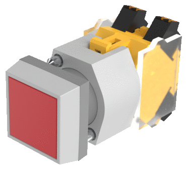 704.209.2 Pushbutton square, Actuator, Momentary