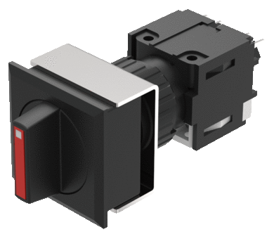 71-642.0A Selector switch 2 positions square, Actuator, Rest - Maintained