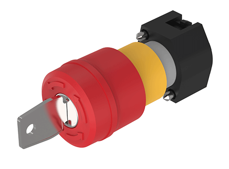 704.066.2 Emergency-stop switch actuator, foolproof EN IEC 60947-5-5