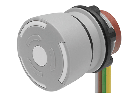 84-6820.0040 Stop switch complete grey