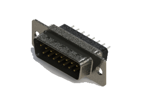 Vertical Metal Body D-Sub Connector, 627-015-228-041