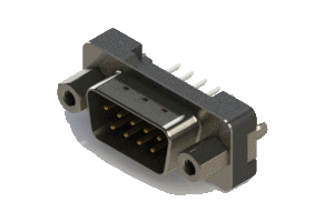 Vertical Plastic Body D-Sub Connector, 627-009-224-017