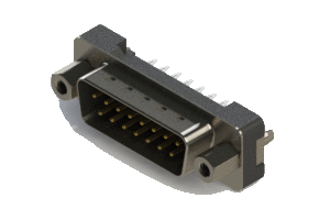 Vertical Plastic Body D-Sub Connector, 627-015-226-017