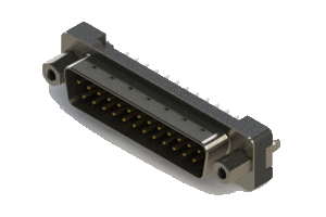 Vertical Plastic Body D-Sub Connector, 627-025-220-017