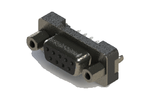 Vertical Plastic Body D-Sub Connector, 628-009-226-017