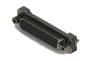 Vertical Plastic Body D-Sub Connector, 628-025-220-017