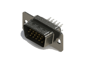Vertical High Density D-Sub Connector, 637-015-230-061