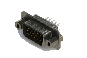 Vertical High Density D-Sub Connector, 637-015-230-063