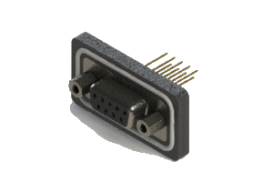 Vertical Waterproof D-Sub Connector, 628-W09-221-012